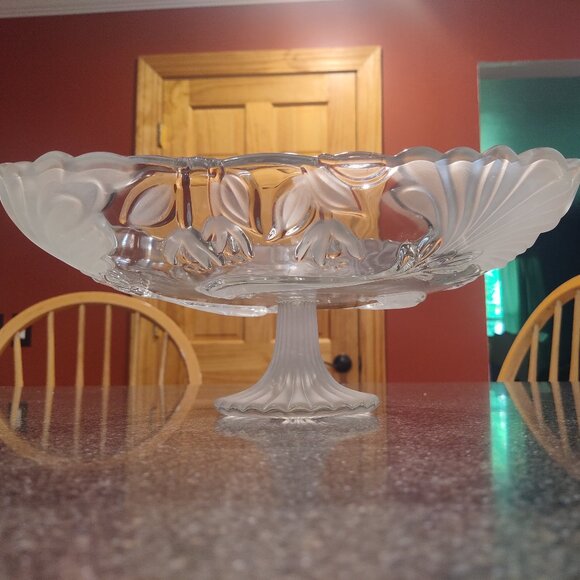 Mikasa Crystal Peacock Cake Stand - vintage - Picture 13 of 16